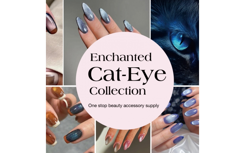 St Future EnchantedCollectionCat-Eye French Geometric Cat's Eye Nail French Geometric Cat's Eye Nail Crystal Cat Eyes French Cat-Eye Nails Matte Cat-Eye Nails Printed Cat Eye Nails Holographic Cat Ey