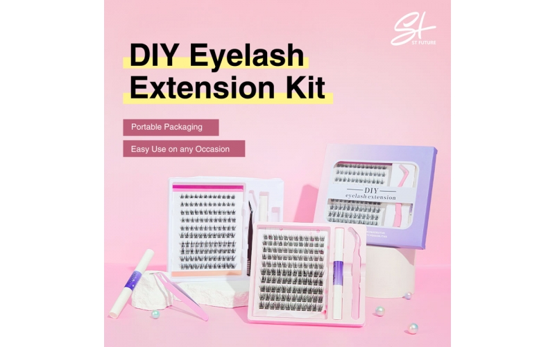 St Future DIY eyelash Extension Kit 96 pcs Glam Lash DIY Extension Kit / 100 pcs Glam Lash DIY Extension Kit / 120 pcs Luxe Lash DIY Extension Kit distributor OEM / ODM