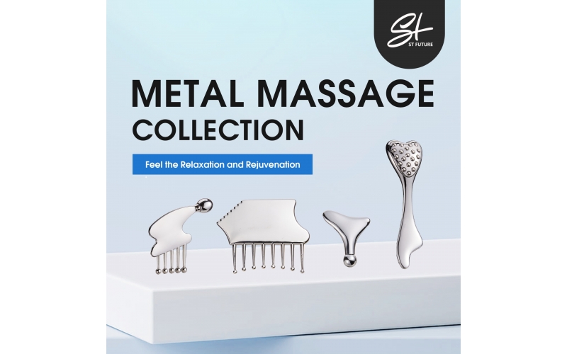 St Future Metal massage Collection Multifunctional Massage Tool Vital Point cua Sha Tool Eye Revive Massage Roller Soothing Massage Roller Versatile Massage Wand Eye Sculpt Pro Wand manufacturer  fact