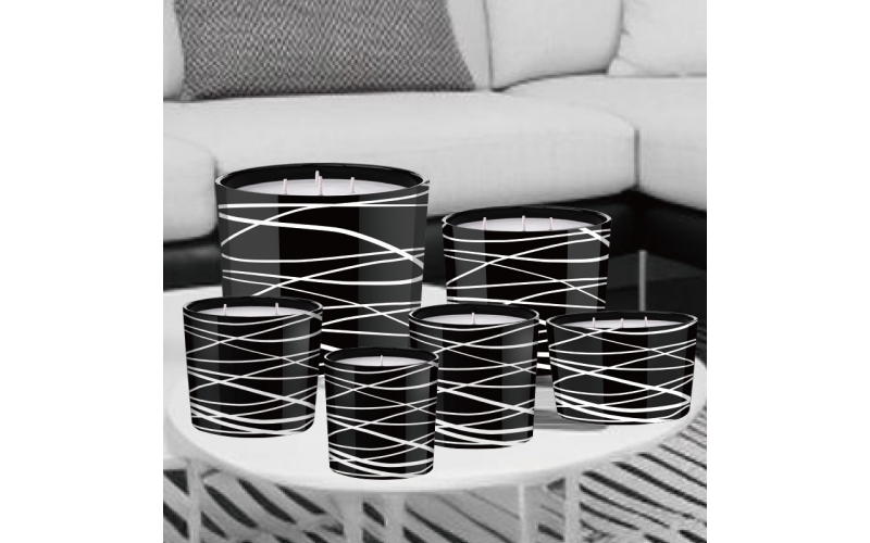 ST FUTURE Geometric Pulse Aroma Candle - Rhythmic Cedarwood & Vanilla Vibration, industrial ccsupplier
