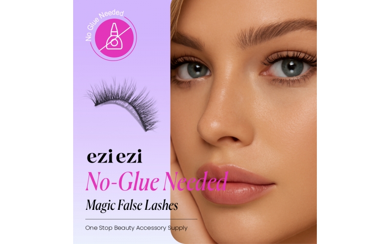 St Future Ezi Ezi No-Glue Magic False Lashes Poppy Lash Airy Lash Bandless Lashes production industrial