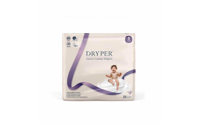 DRYPER Baby No Fluff Core Diapers