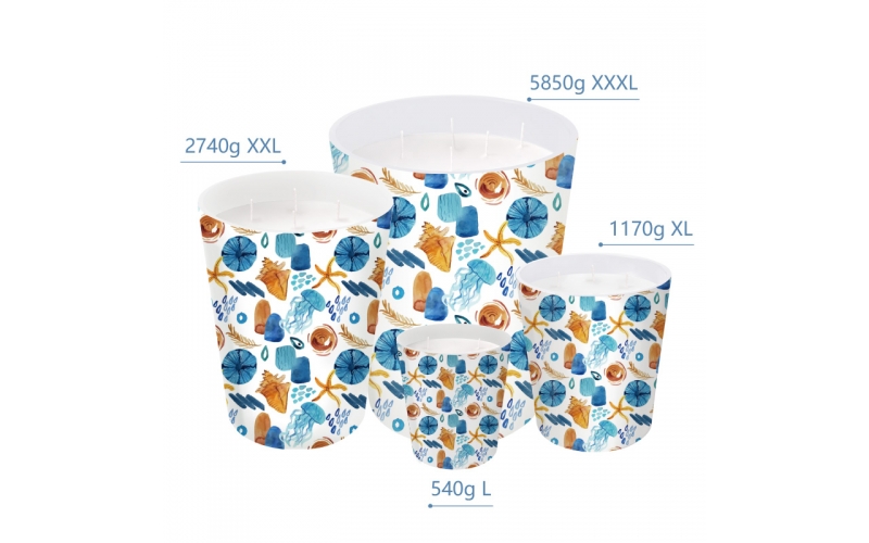 ST FUTURE Oceanic Watercolor Oversize Candles Luxurious scented candles ccsupplier manufacturer