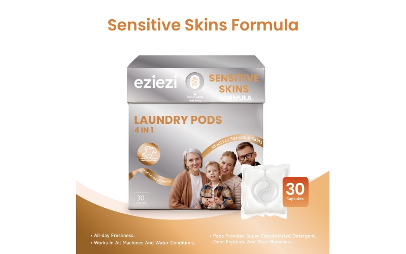 St Future 4 IN 1 LAUNDRY PODS Sensitive Skins Formula 30 Capsules industrial 30 Capsules quotation OEM / ODM