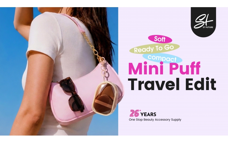 St Future Mini Puff Travel Edit Double-Sided Perfecting  Puff Set  Travel Mini Sponge Set Mini Travel Puff Set manufacturer  distributor production